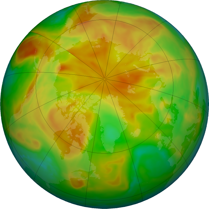 Arctic ozone map for 24 May 2019